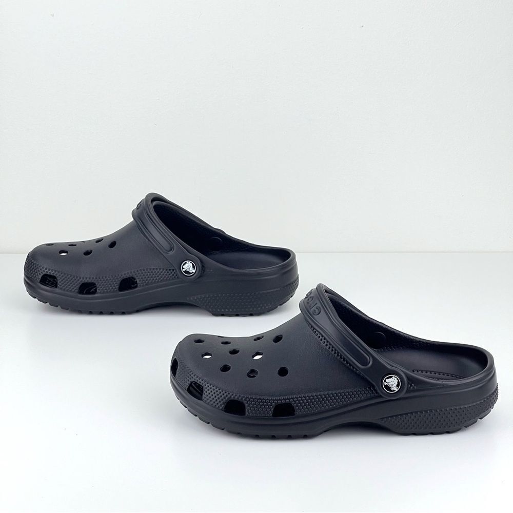 NEW UNISEX Black Crocs Classic Clogs - Picture 4 of 8